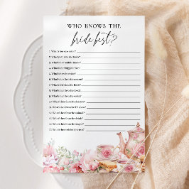 花嫁の最高のフローラ茶のシャワーのゲーム