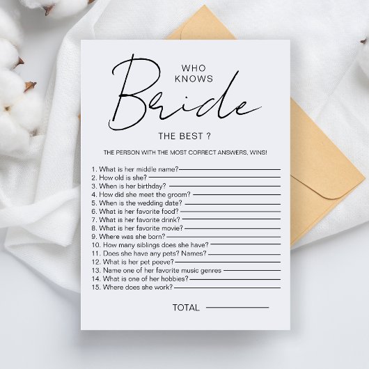 花嫁の最高のブライダルシャワーパーティー 招待状