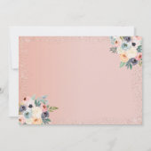 花嫁の服のブライダルシャワーのブランチの招待状 招待状 (裏面)