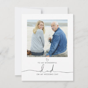 花嫁の朝の結婚メッセージ写真のパパ