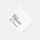 花嫁の未来に乾杯！ ブライダルシャワーパーティー コースタルナップ スタンダードカクテルナプキン (角)