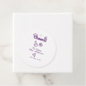 花嫁の未来に乾杯！ 紫の落書きさん フェイバータグ (インサイチュ)