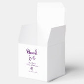 花嫁の未来に乾杯！ 紫の落書きさん フェイバーボックス (オープン)