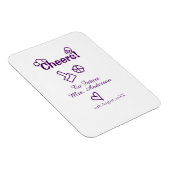 花嫁の未来に乾杯！ 紫の落書きさん マグネット (右側)