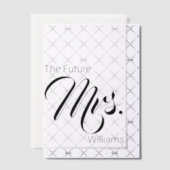 花嫁の未来のブライズシャワー ベラム紙招待状 (オフセット (招待状))