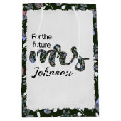 花嫁の未来のMrs. ブライダルシャワー ミディアムペーパーバッグ (正面)