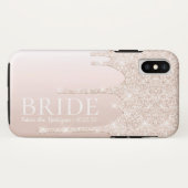 花嫁の未来 ミセス ピンクのラメ Case-Mate iPhoneケース (裏面(横))