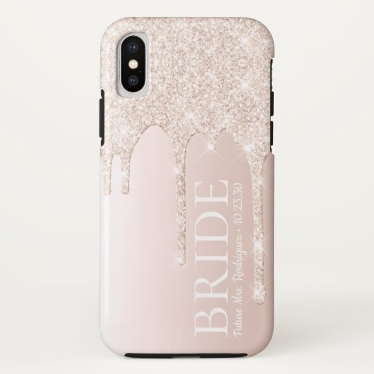花嫁の未来 ミセス ピンクのラメ Case-Mate iPhoneケース (裏面)