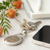 花嫁の楕円形Keychainのカスタマイズ可能な父 キーホルダー (側面)