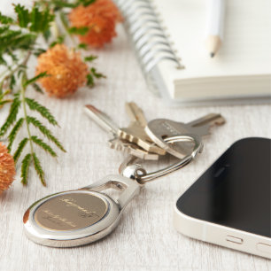 花嫁の楕円形Keychainのカスタマイズ可能な父 キーホルダー