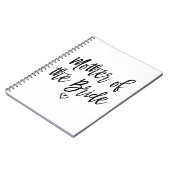 花嫁の母が書いた手書き ノートブック (左側)