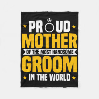 花嫁の母が選ぶ最もハンサムな結婚式の母 フリースブランケット
