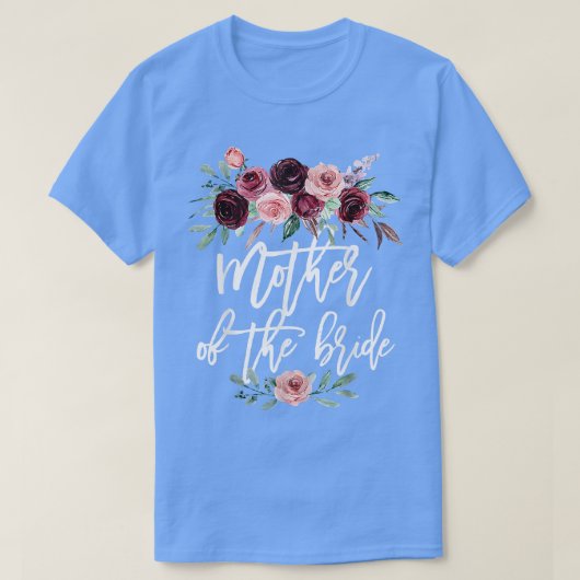 花嫁の母のためのブライダルシャワー ウェディング Tシャツ (デザイン正面)