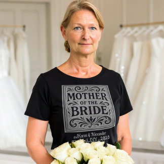 花嫁の母のためのロマンチックな結婚式のリハーサル Tシャツ