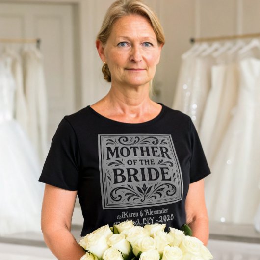 花嫁の母のためのロマンチックな結婚式のリハーサル Tシャツ