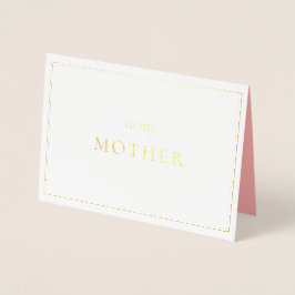 花嫁の母のメモ 箔カード