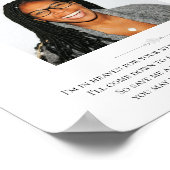 花嫁の母の写真を保存する席 結婚式の記念 ポスター (角)