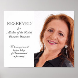花嫁の母の写真記念席 ウェディング ポスター