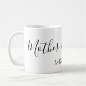 花嫁の母の名前マグカップ コーヒーマグカップ (左)