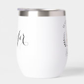 花嫁の母の名前入り水ボトル (右面)