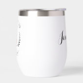 花嫁の母の名前入り水ボトル (左面)