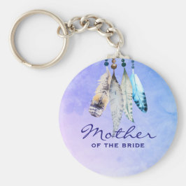 花嫁の母の水彩羽 キーホルダー