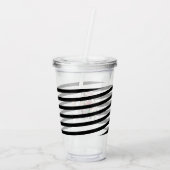 花嫁の母の水結婚色フローラモノグラム アクリルタンブラー (裏面)