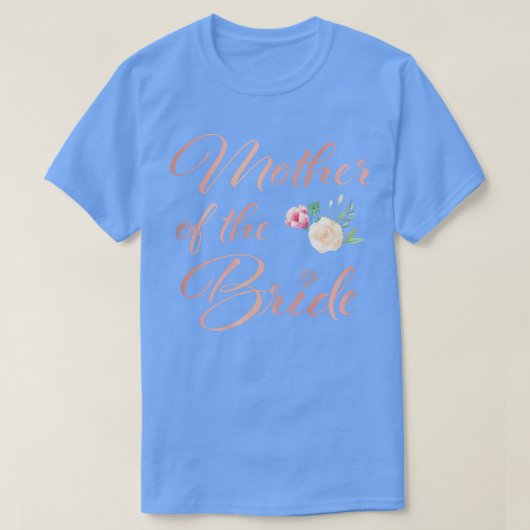 花嫁の母の結婚式のお祝い Tシャツ (デザイン正面)
