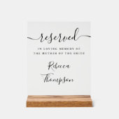 花嫁の母の脚本 アクリルサイン (正面)