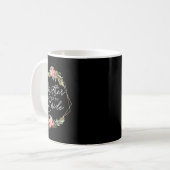 花嫁の母の花 ブライド アンド グルーム ウェディング コーヒーマグカップ (正面左)