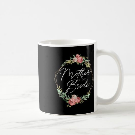 花嫁の母の花 ブライド アンド グルーム ウェディング コーヒーマグカップ (右)