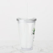 花嫁の母の葉の装飾 - ご希望のデザイン アクリルタンブラー (右)