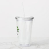 花嫁の母の葉の装飾 - ご希望のデザイン アクリルタンブラー (左)