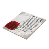 花嫁の母の詩 – Red Roses タイル (側面)