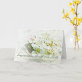 花嫁の母へのお祝いカード(英語版) カード (黄色い花)