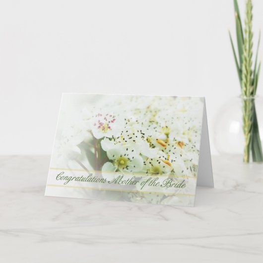 花嫁の母へのお祝いカード(英語版) カード (正面)