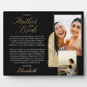 花嫁の母への贈り物 |写真とメッセージ フォトプラーク (正面)