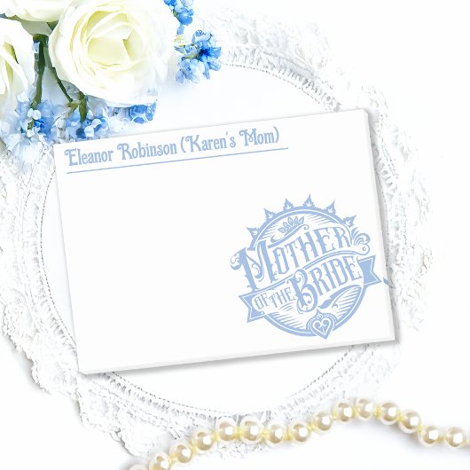 花嫁の母カスタムカラーとテキスト ポストイット