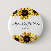 花嫁の母フローラボタン 缶バッジ (正面)