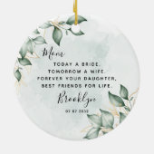 花嫁の母子器セラミックオーナメント セラミックオーナメント (裏面)