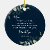 花嫁の母子器セラミックオーナメント セラミックオーナメント (裏面)