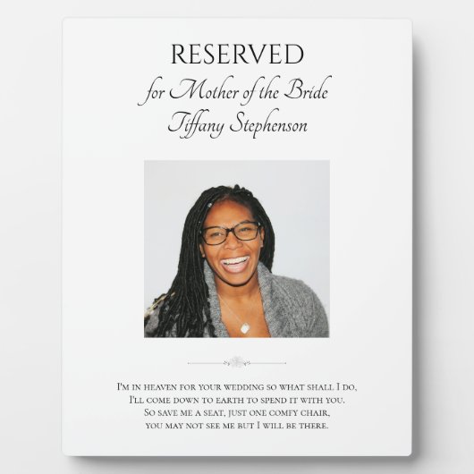 花嫁の母救親が座結婚席記念写真 フォトプラーク