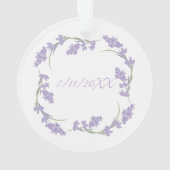 花嫁の母用ラベンダー花冠 オーナメント (裏面)