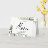 花嫁の母結婚カードをありがとう カード (黄色い花)