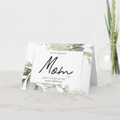 花嫁の母結婚カードをありがとう カード (正面)