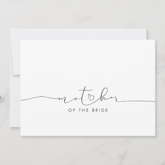 花嫁の母結婚メッセージ (正面)