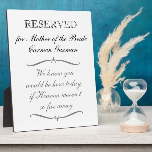 花嫁の母結婚専用 フォトプラーク (側面)