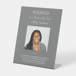 花嫁の母結婚記念椅子 台座サイン