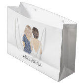 花嫁の母親の大抱き枕 ラージペーパーバッグ (正面アングル)