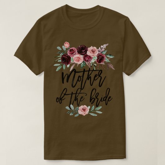 花嫁の母親への結婚前のお祝いギフト Tシャツ (デザイン正面)